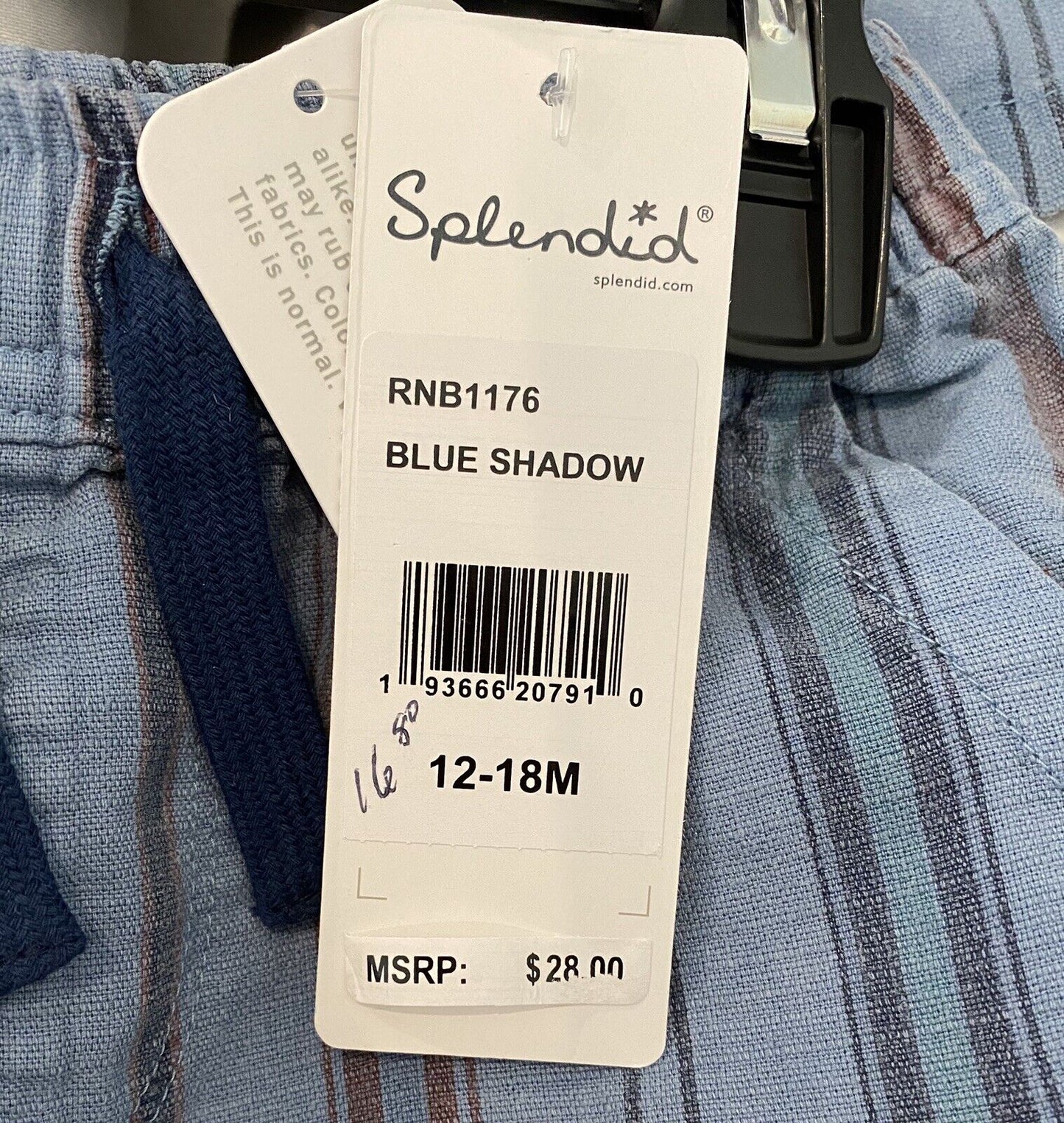 Splendid Soft Linen Mix Shirt & Shorts. Retail $60 Price $29 NWT 12-18 Months