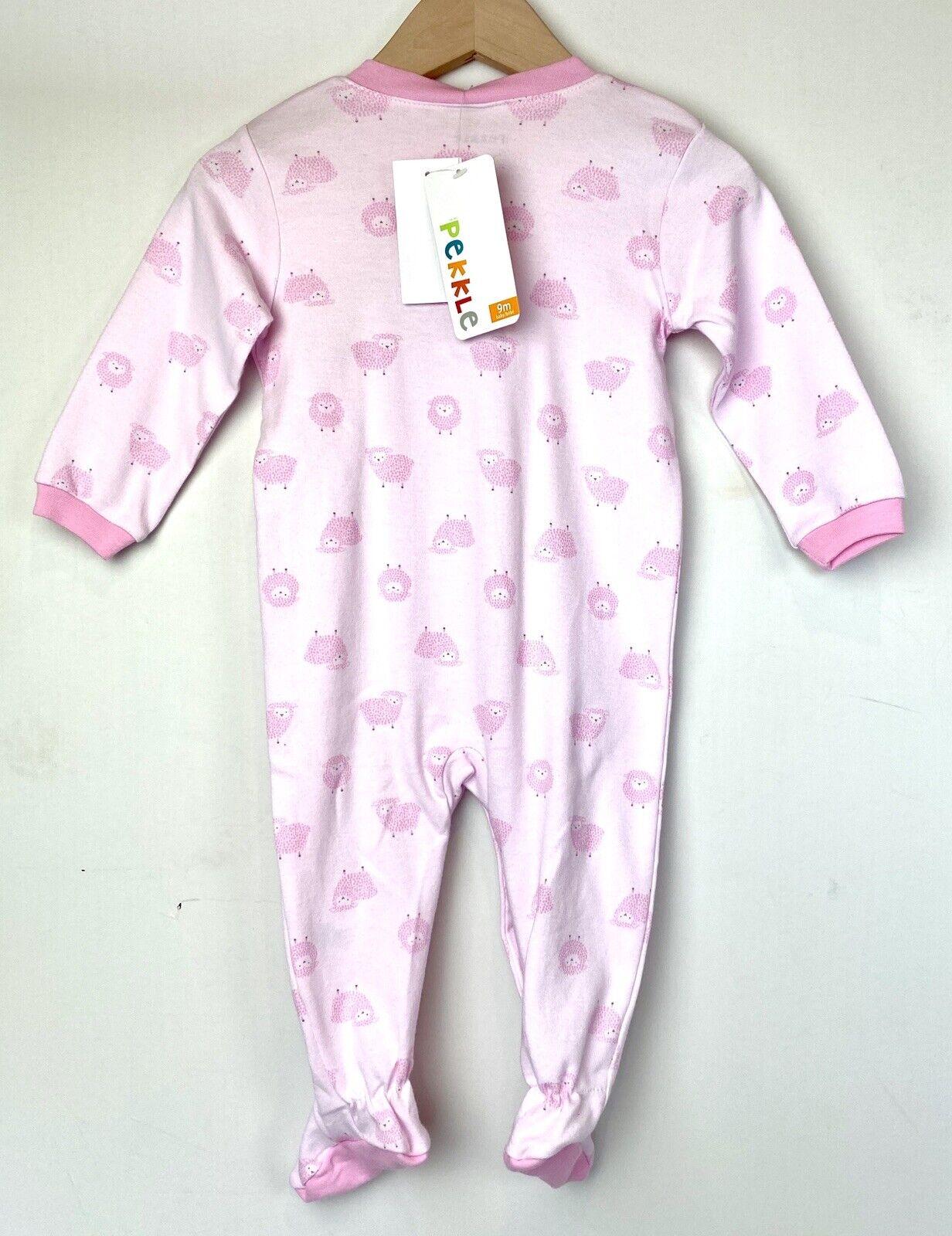 Pekkle Pink Sheep Embroidered Sleep suit $14  New Size 9 Months