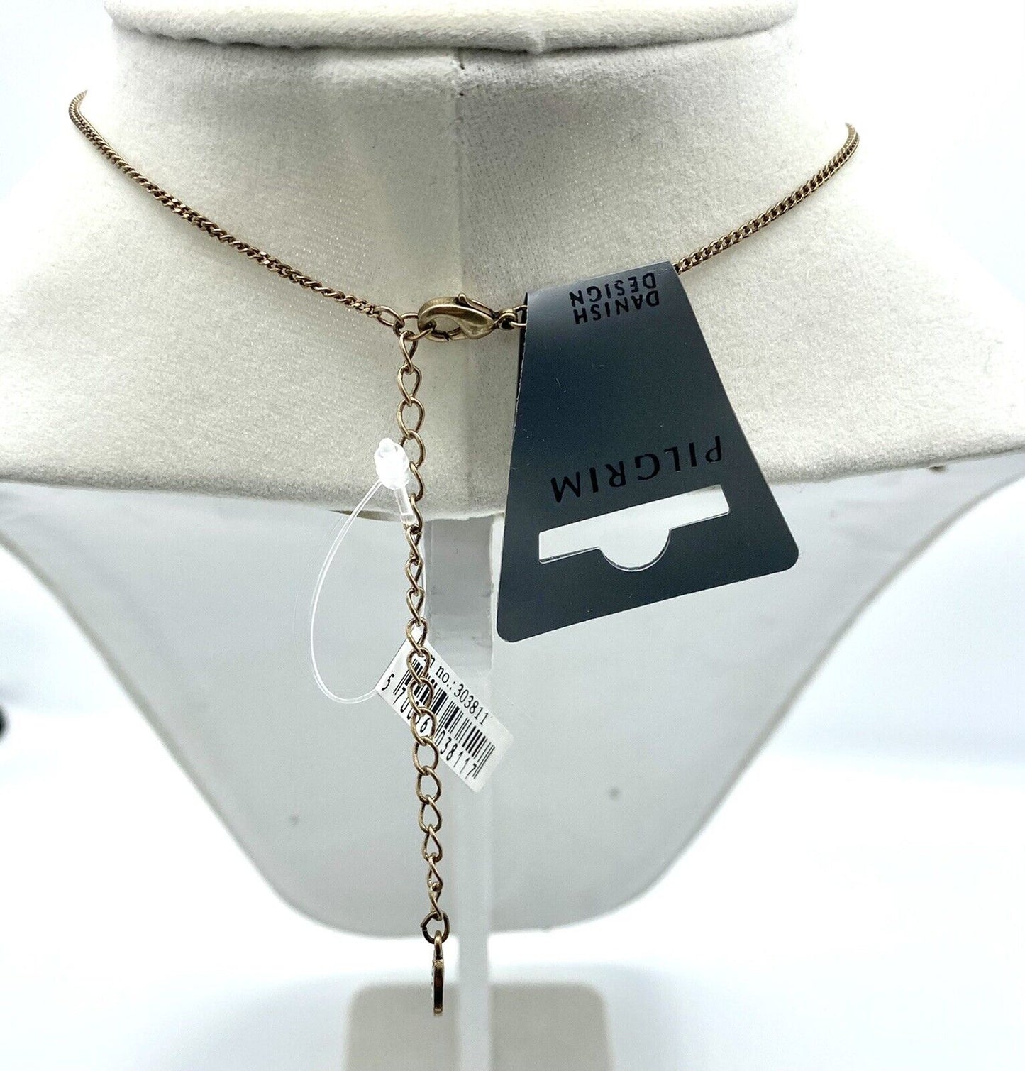 Pilgrim Jewelry Genuine Swarovski Crystal Pendant Necklace 14 Ct Gold Plated $18