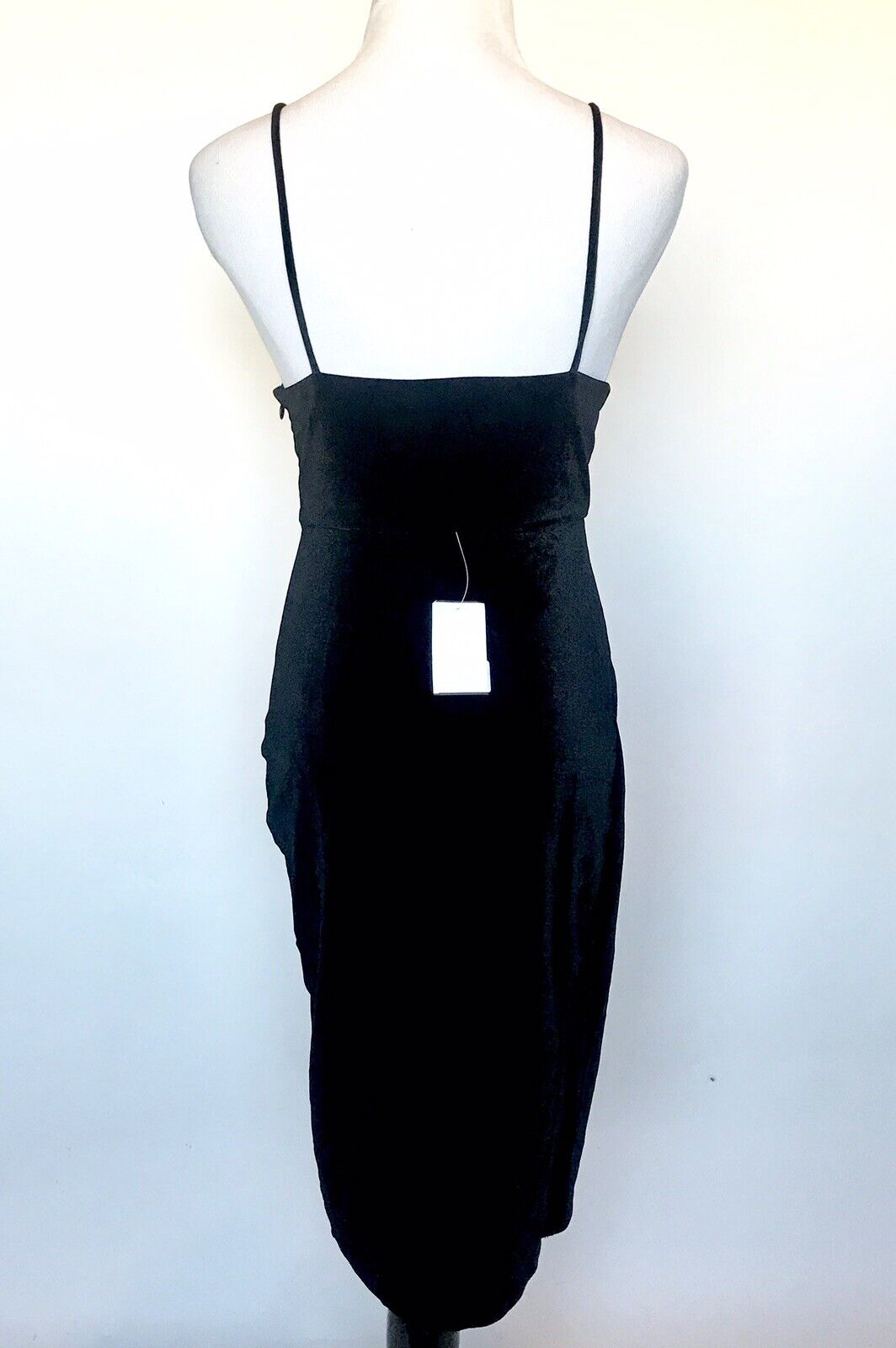 Aqua NWT Dress Black Velveteen Wrap Dress S Retail $128 Price  $45