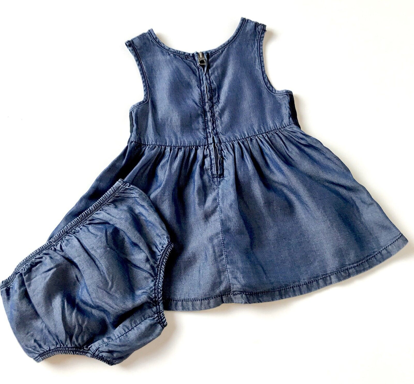 Splendid Soft Tencel Denim Dress & Panties. Retail $40 Price $26 NWT 12-18 Month