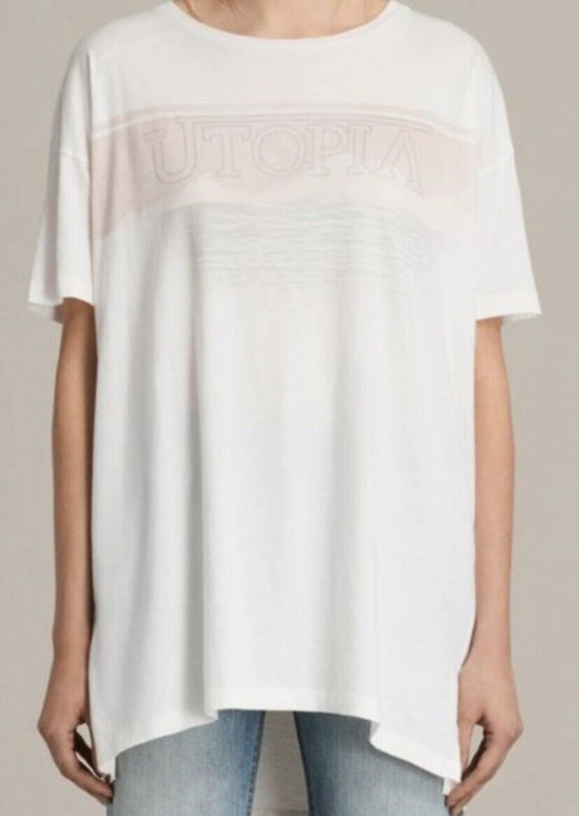 AllSaints Lanka Cori Long Tee Top NWT Price $50 Size M/L NWT