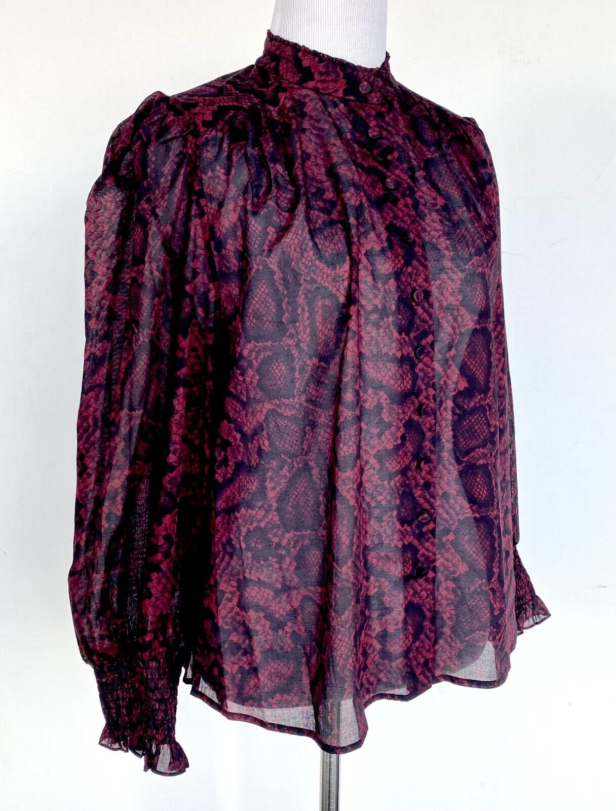 AllSaints Leonie Stanza Shirt NWT Retail $229 Price $96 Size 0 Vintage Style