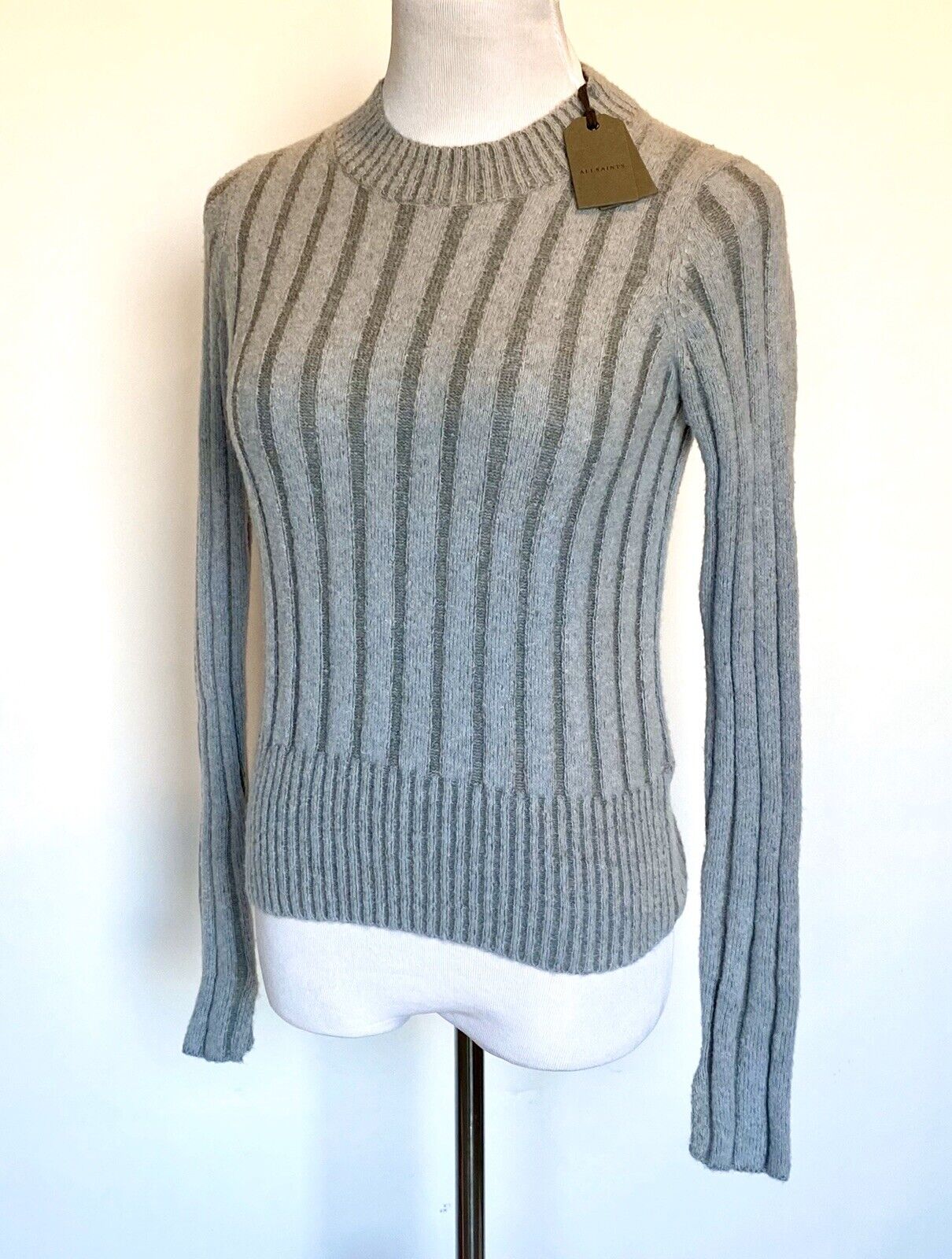 AllSaints Frisbee Jumper Mohair Mix NWT Retail $230 Price $98 Size XS All Saints