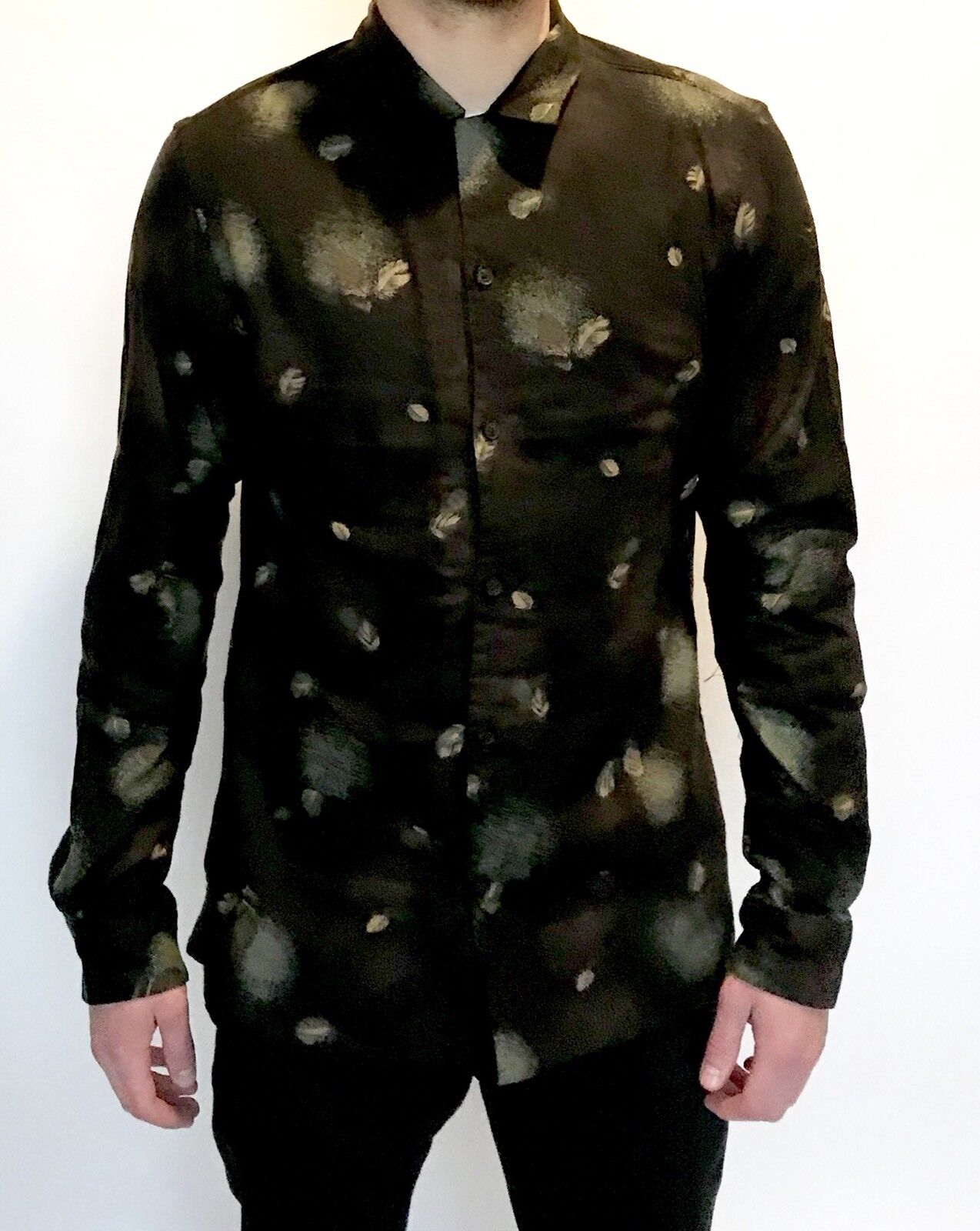 AllSaints Washed Black Abilene LS Shirt  Retail $165 NWT Price $79 All Saints S