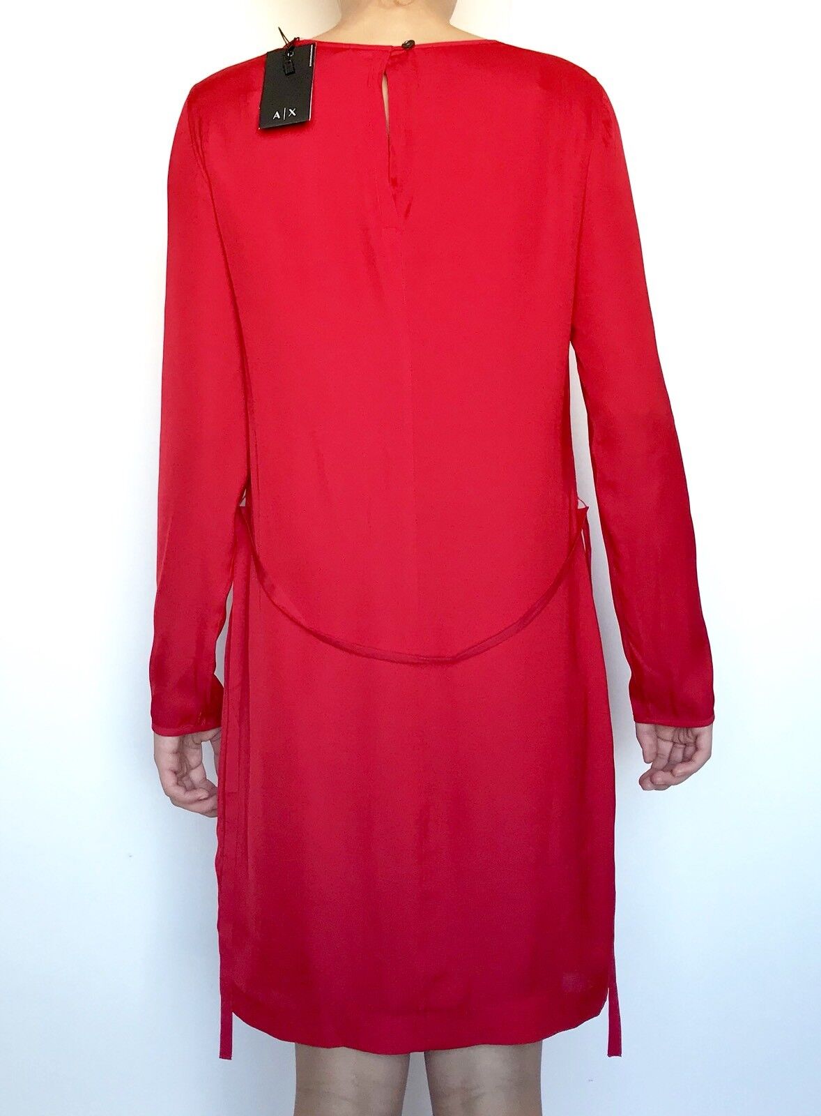 Armani Exchange NWT Red Shift Dress. XS Retails $120 Price $68