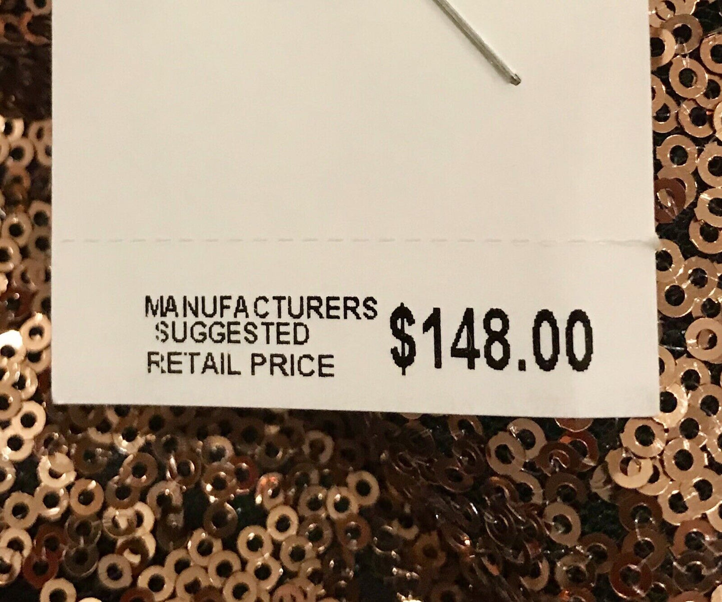 Aqua Bronze Sequined Party Cocktail Wrap Dress XS Retails $148 Price $65