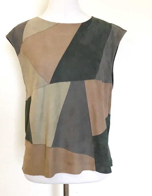 AllSaints Softest Leather Patch Turner Tee NWT Retail $650 Price $165 Size 2