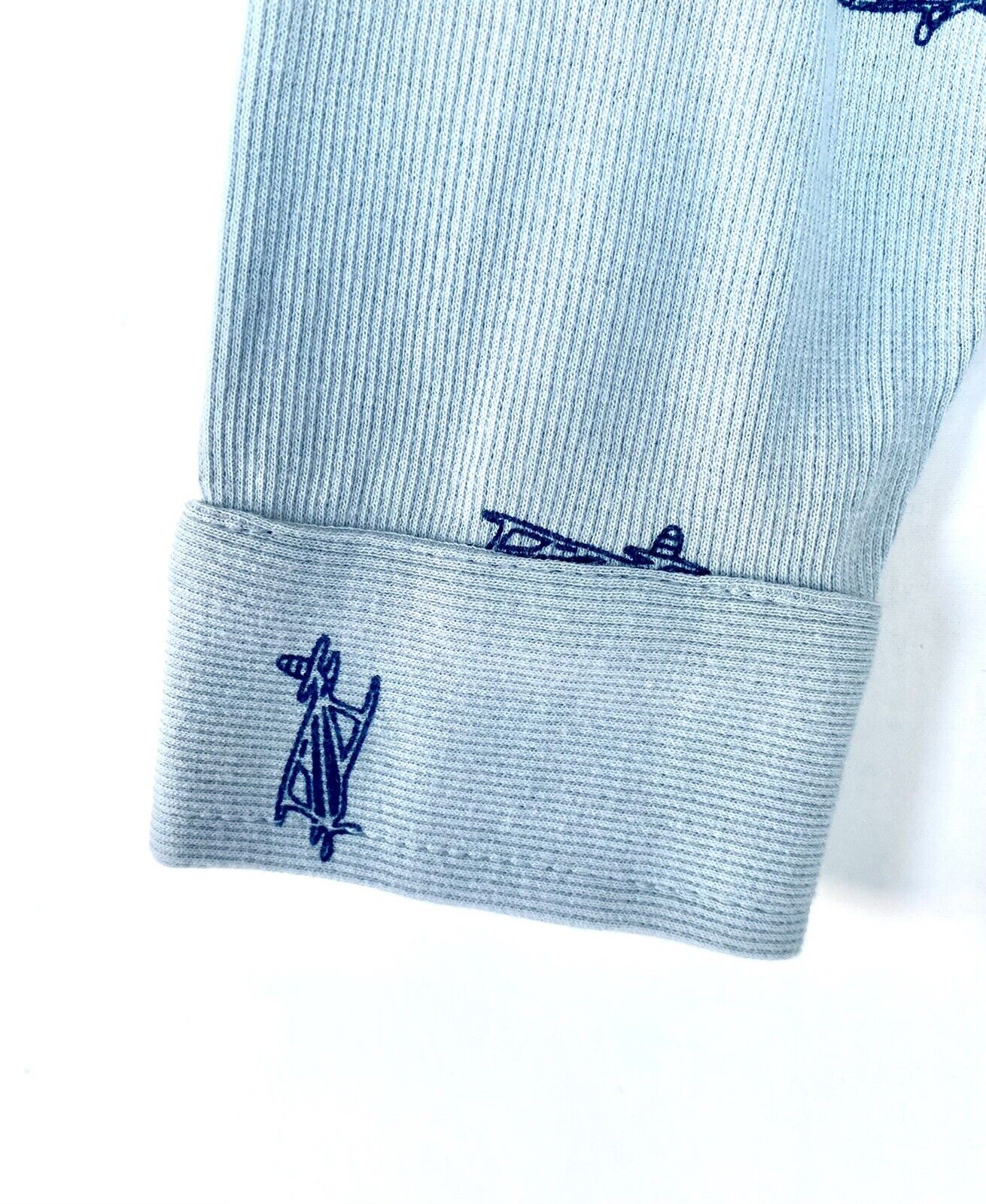 Kate Quinn Organic Cotton LS Collared Rib Shirt $32 Airplanes Age 7