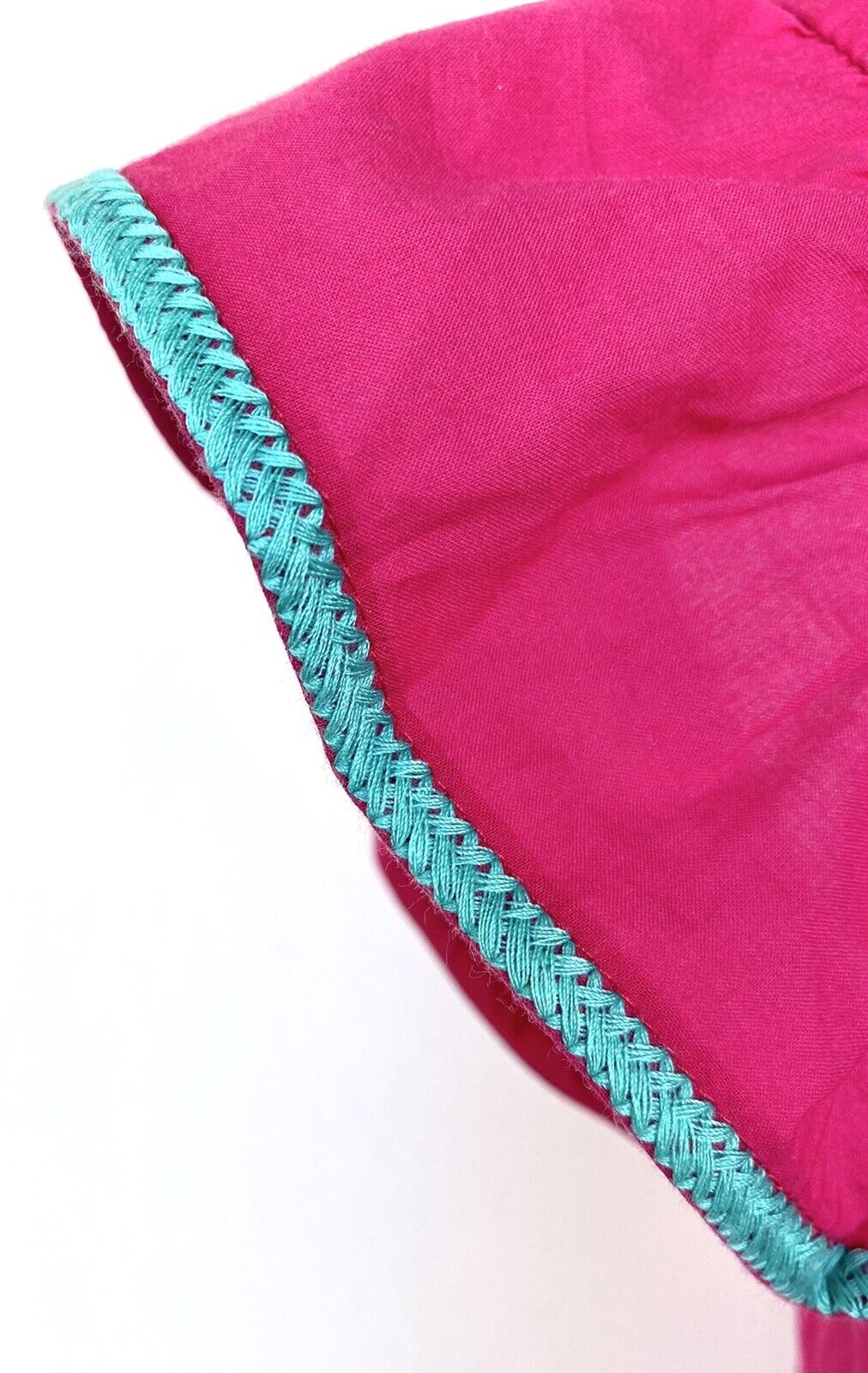 NWT J Marie embroidered Zuri Top size M Retail $106 Price $56 ￼pink Turquoise