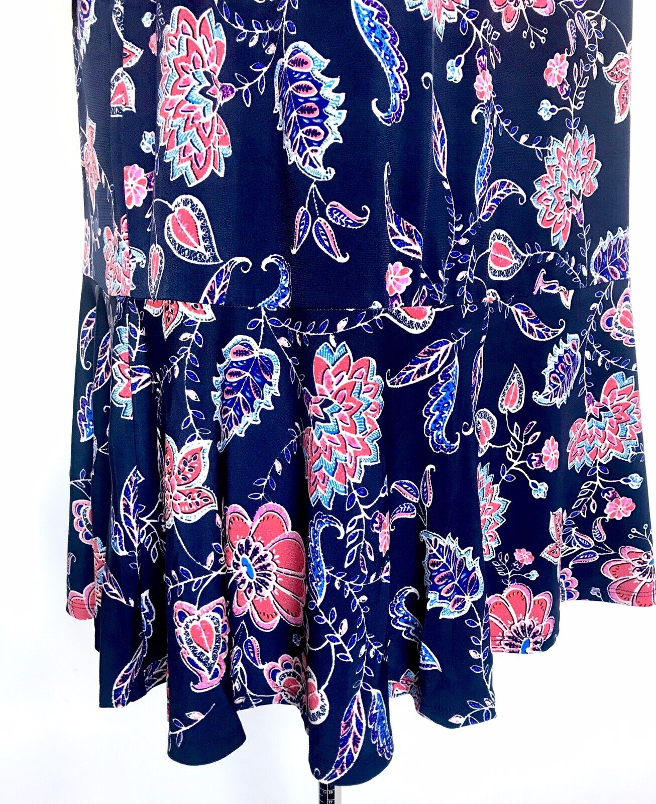 Eliza J Bell Sleeve Scoop Back Floral Dress Retail $128 Price $64 20W NWT