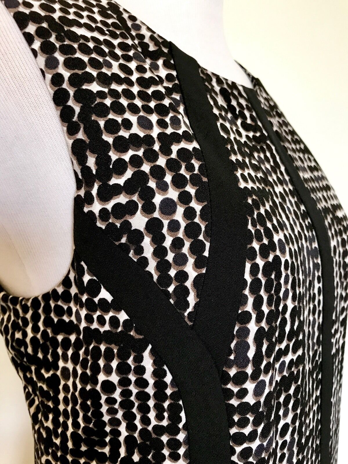 Nic + Zoe Black Dots Direction Dress. NWT Size S Retail $168 Price $48