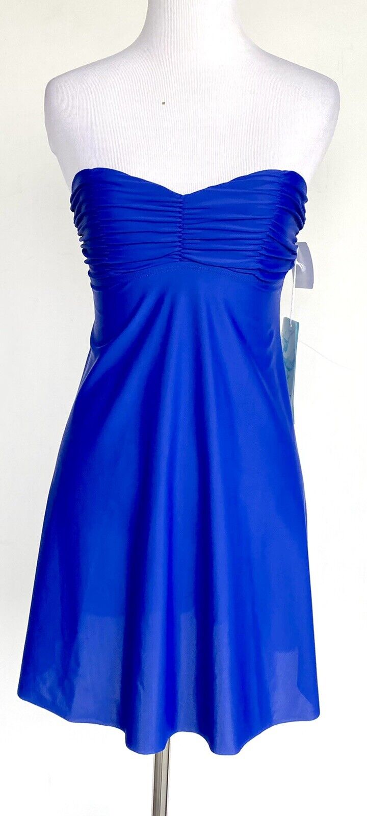Eco Swim Blue Swim Dress Cover-Up Size XS Retail $48 Price $28 NWT