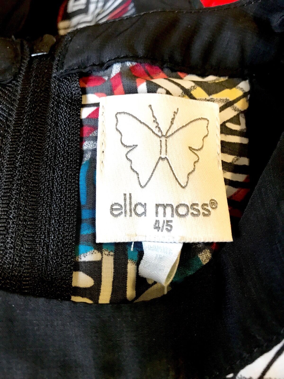 Ella Moss Black Band Diamond Silky Dress. NWT Retail $64 Price $29 Age 4-5