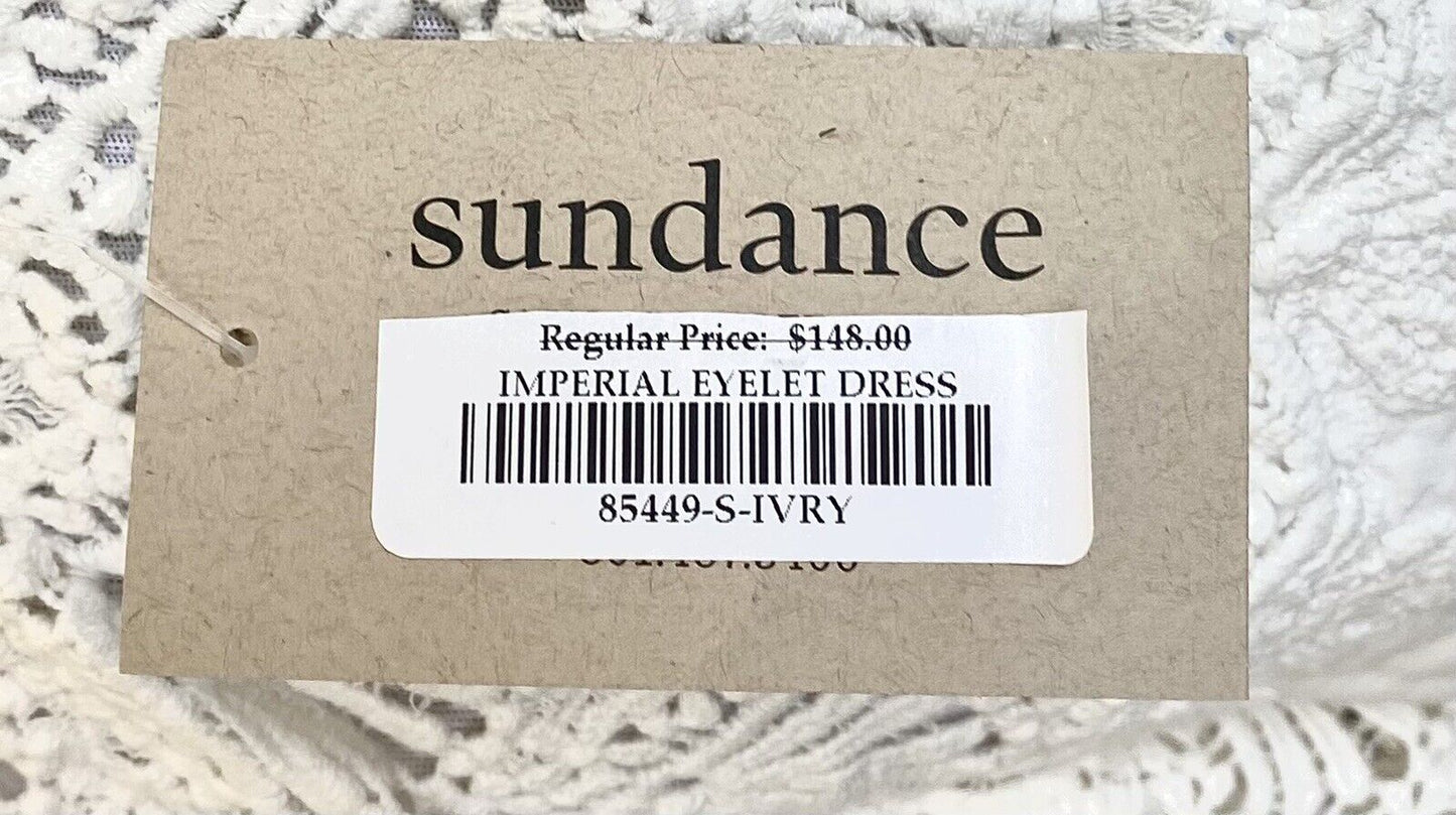 Sundance Catalogue Imperial Eyelet Ivory Dress Retails $148 Price $69 Sz XS NWT