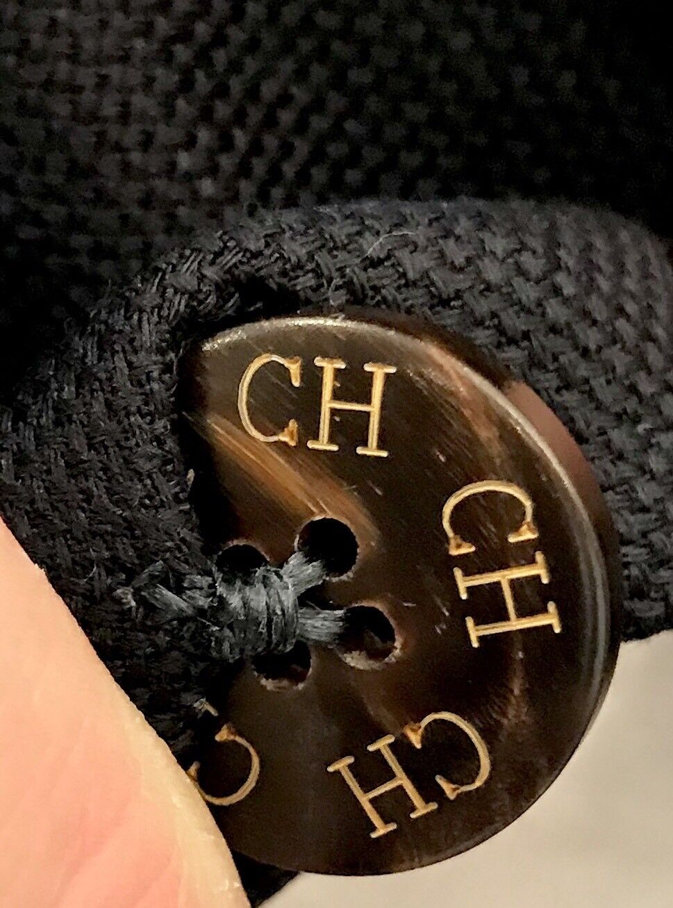 Carolina Herrera Navy Blue Cashmere Mix Jacket Retail $915 Price $369 NWT 42