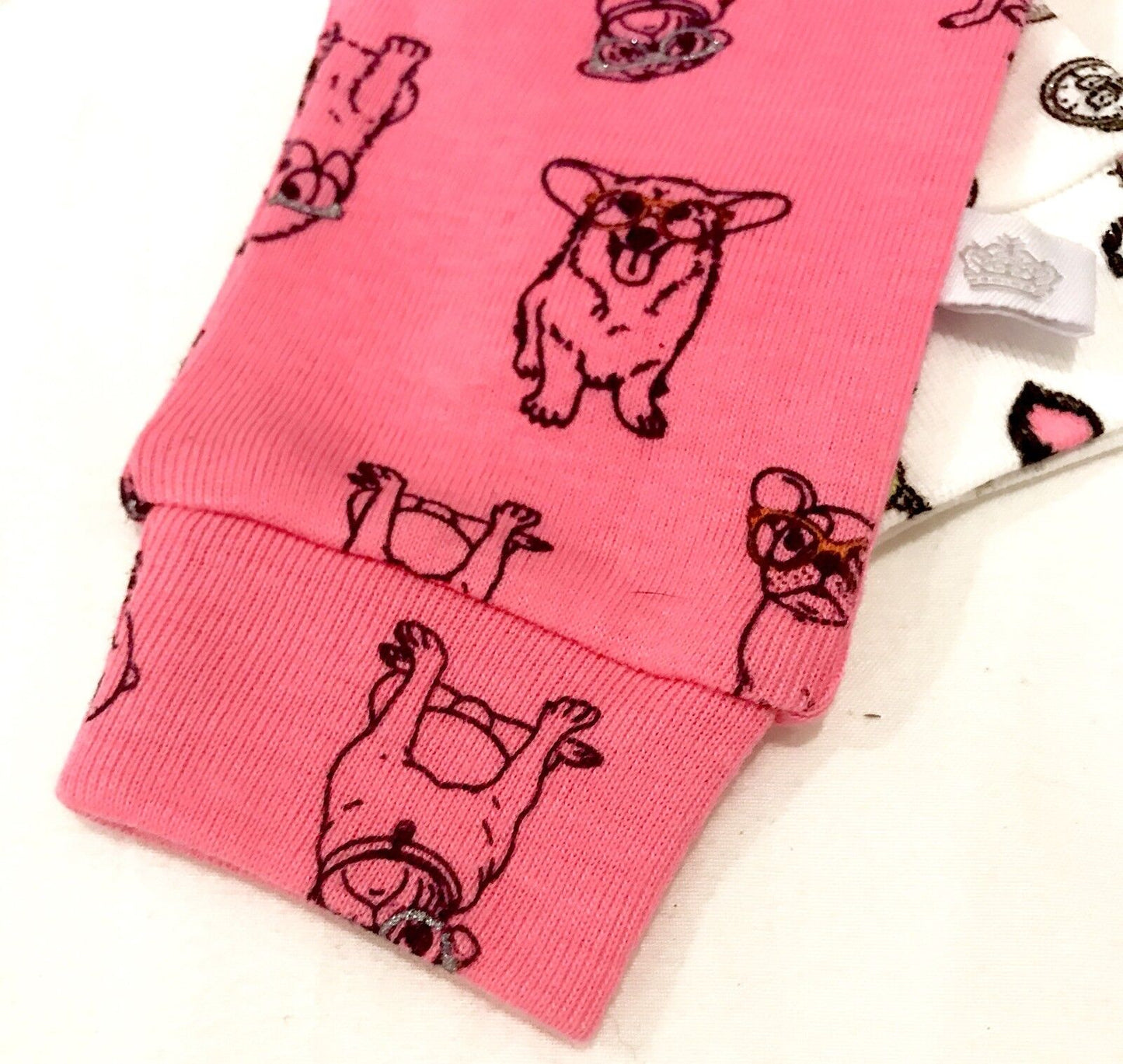 Rosie Pope 2 Set Baby Girl Puppy Leggings  Size 3-6 Months. NWT Price $12