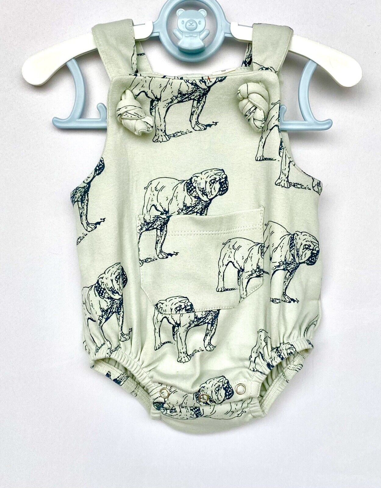 Kate Quinn 100% Organic Cotton Overall Bubble Romper Retail $36 Price $28 0-3M