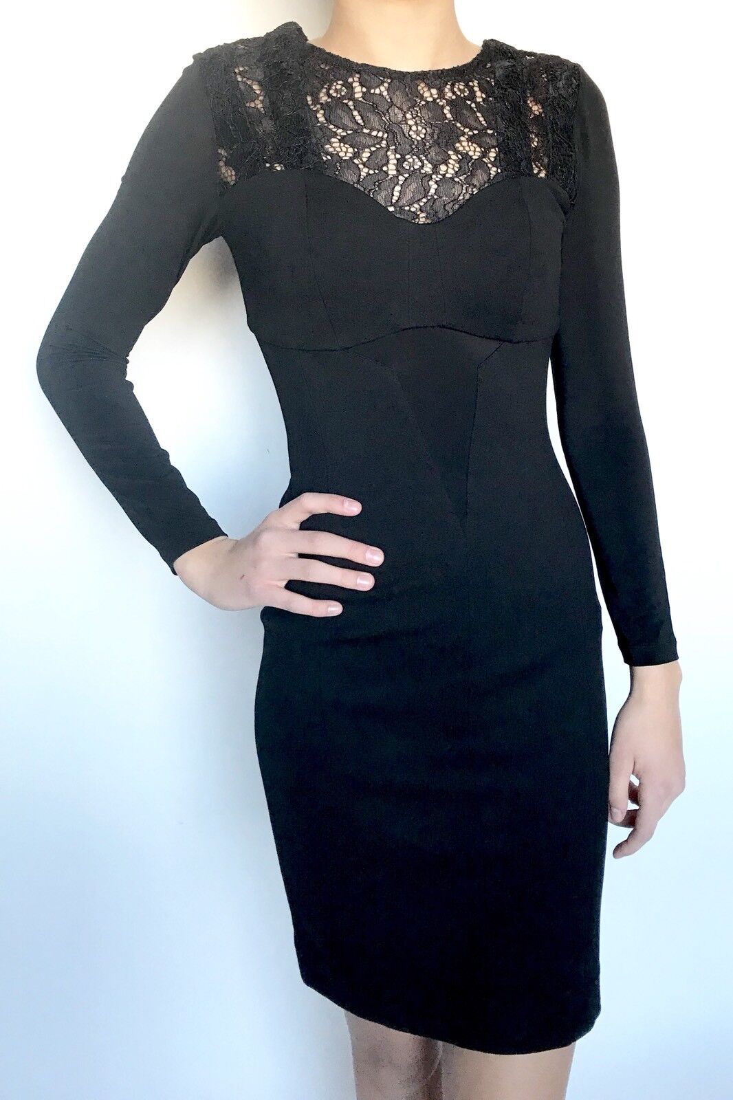 AllSaints Helis Black Bodycon Dress. NWT Retail $360 Price $145 All Saints 2