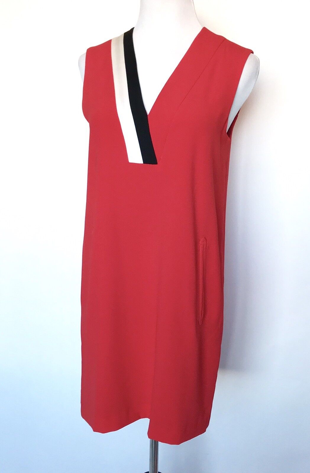 Rag And Bone Red Lodwick Shift Dress. Size 6 Retail $550 Price $175 NWT