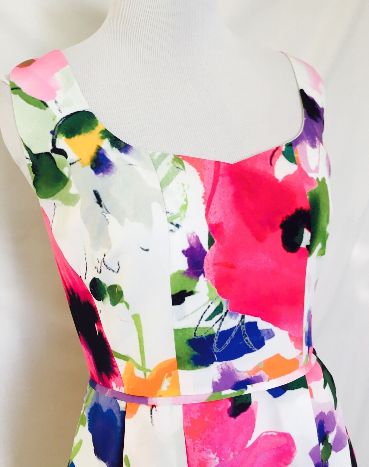 Adrianna Papell Floral Fit & Flare Dress NWT  Size 4 Retails $160 Price $72