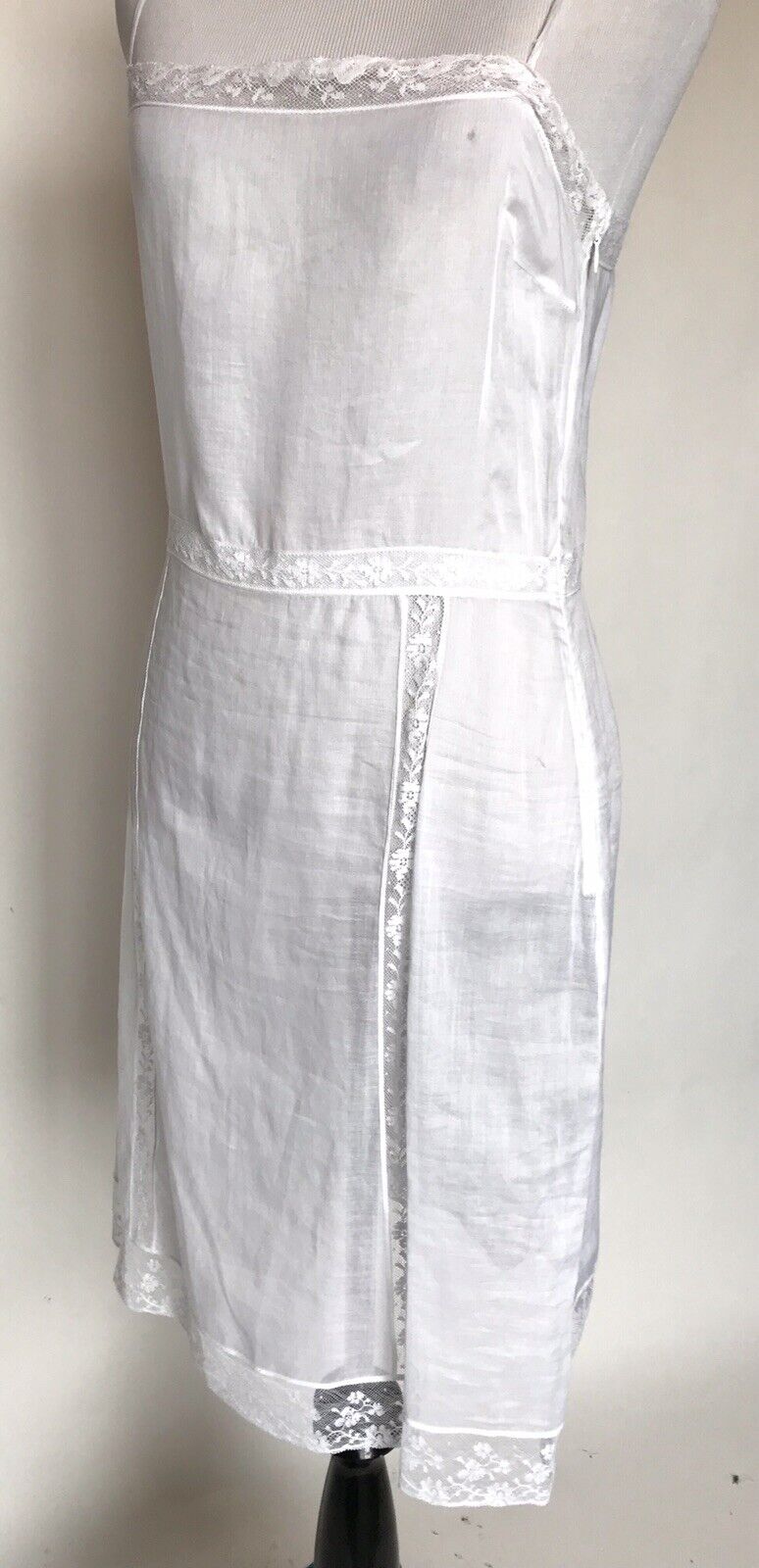 Prada 100% Authentic Lace Slip Dress NWT Sz IT 38 US 2 Retail $2410 Price $595