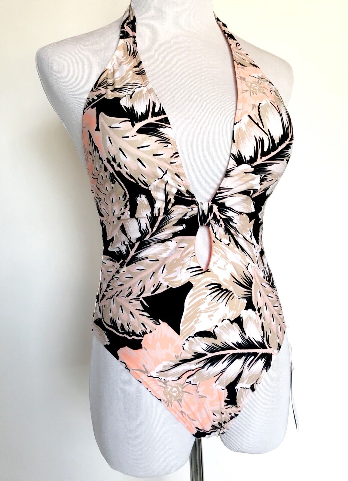 Seafolly Hothouse Floral Deep V Swimsuit NWT Retails $182 Price $68 Size 6