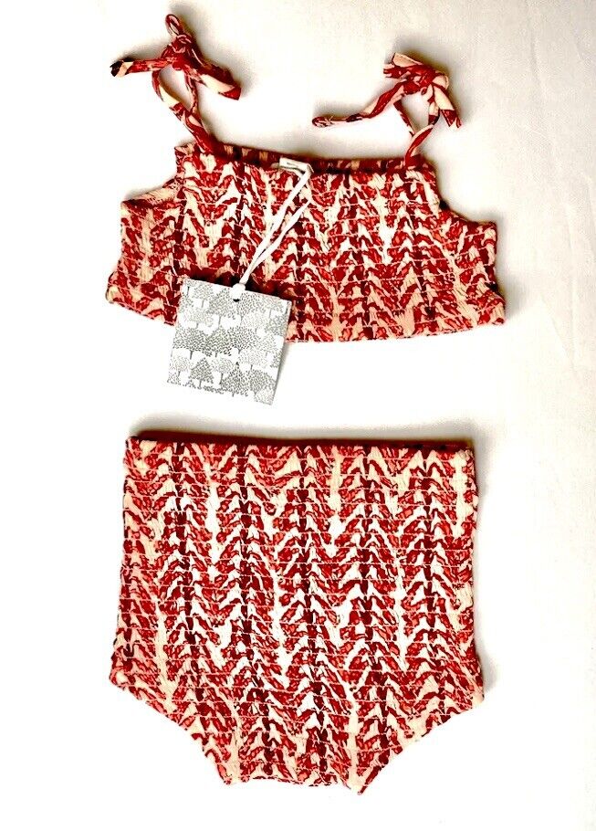 Kate Quinn Bamboo Smocked Top & Bloomer Sunset Retail $42 Price $29 12-18M