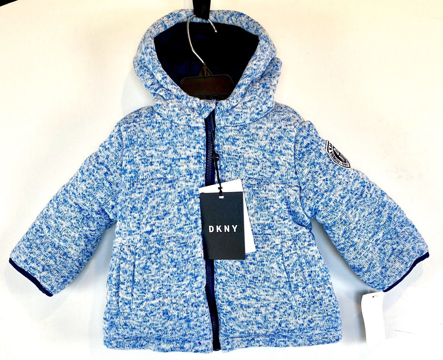 DKNY Baby Hooded Coat Blue. Age 12 M Retail $75 Price $45 NWT