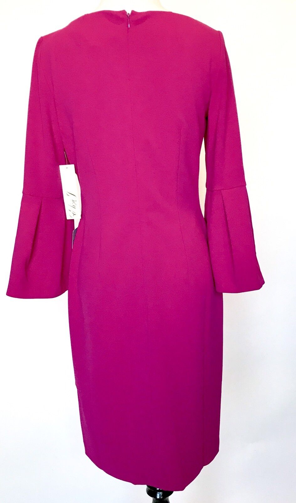 Eliza J Fusia Pink  Bell Sleeve Dress NWT Retails $148 Price $69 Size 2