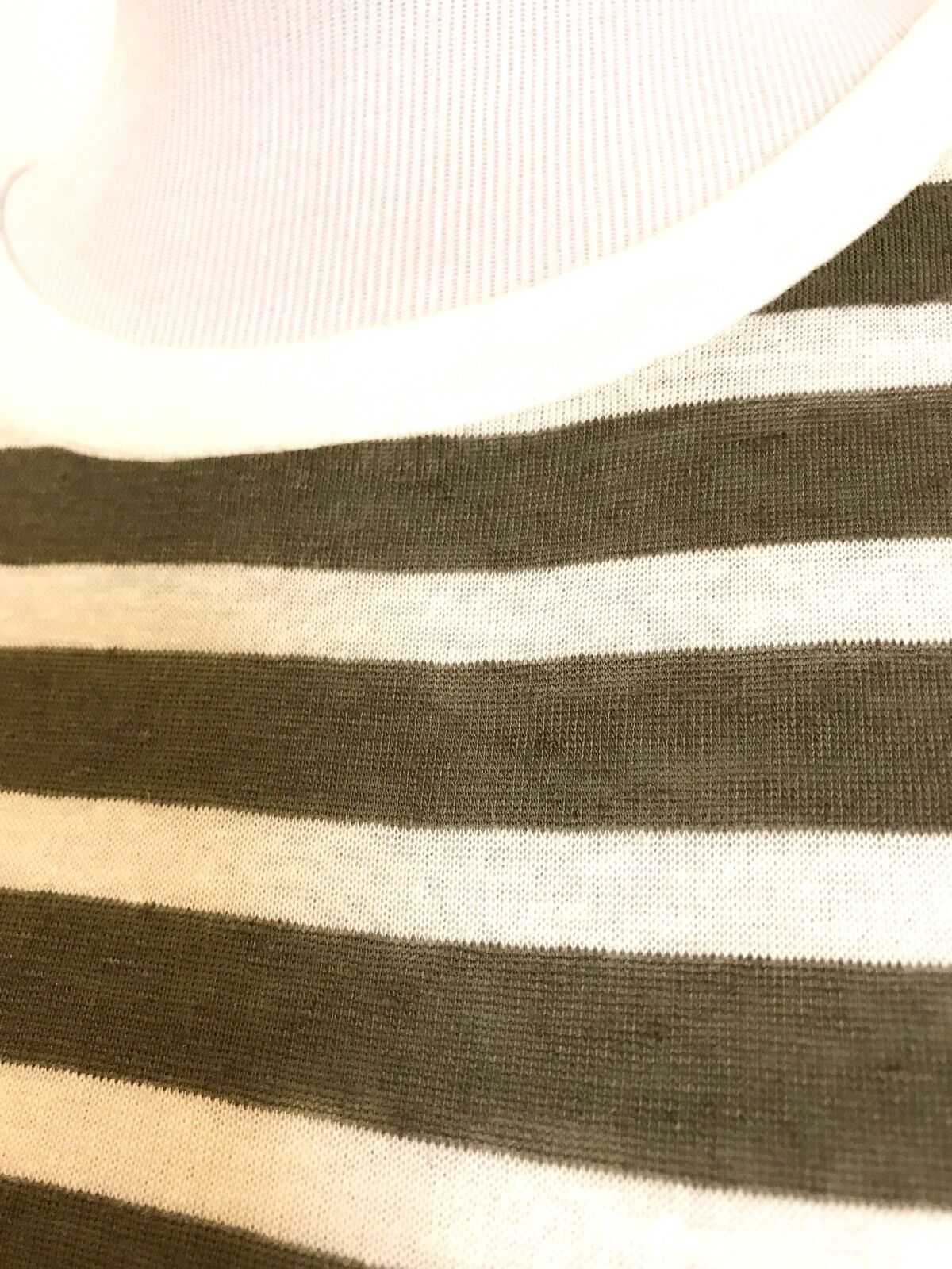 AllSaints Mazzy  Stripe Linen Mix Tee NWT Retail $85 Price $36 Size XS