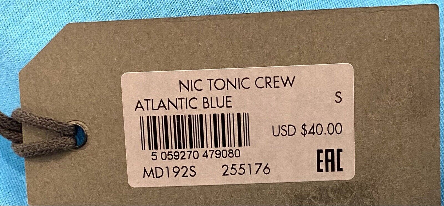 AllSaints Nic Tonic Blue Crew Tee. NWT Price $40 All Saints  Size S