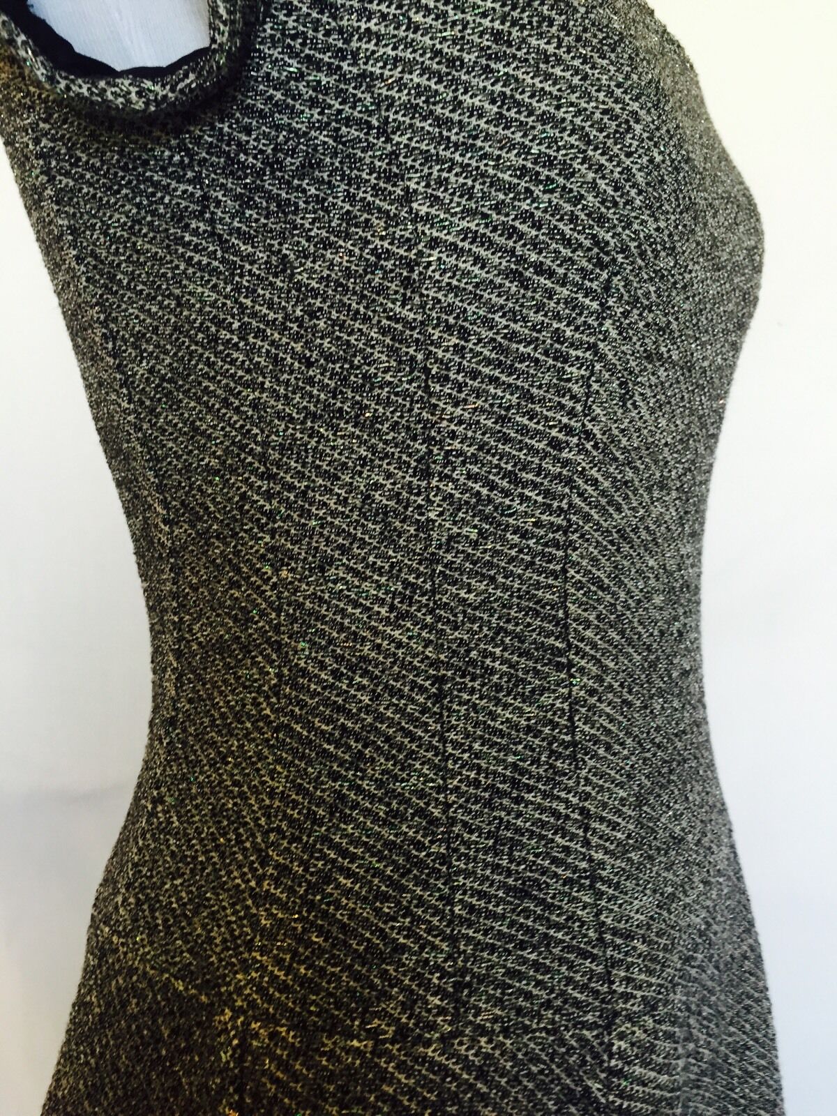 Nanette Lepore Gray Tweed Fitted  Dress NWT Size 0 Retail $478 Price $125