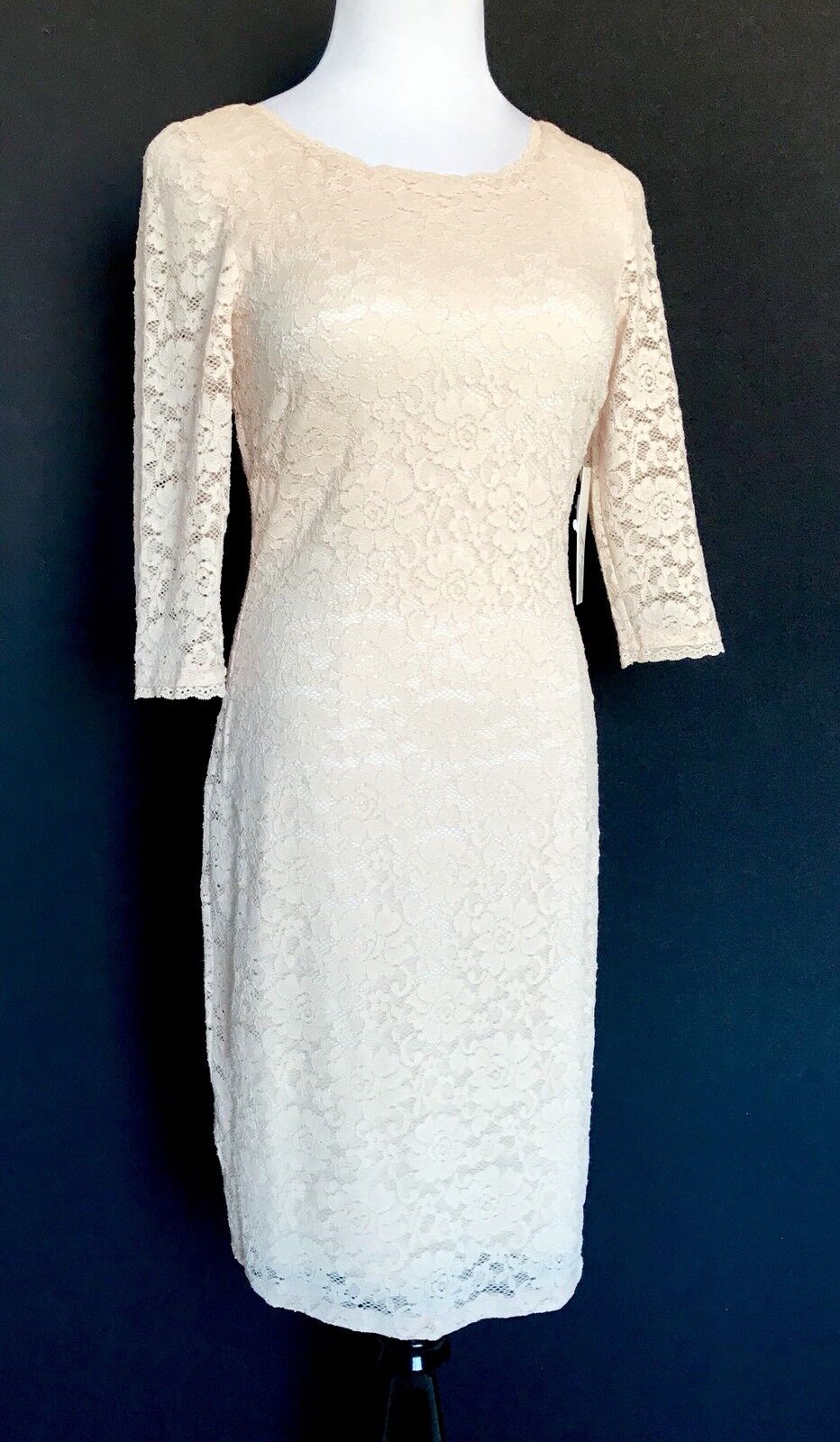 Eliza J Nude Lace Dress NWT Retails $128 Price $68 Size 4
