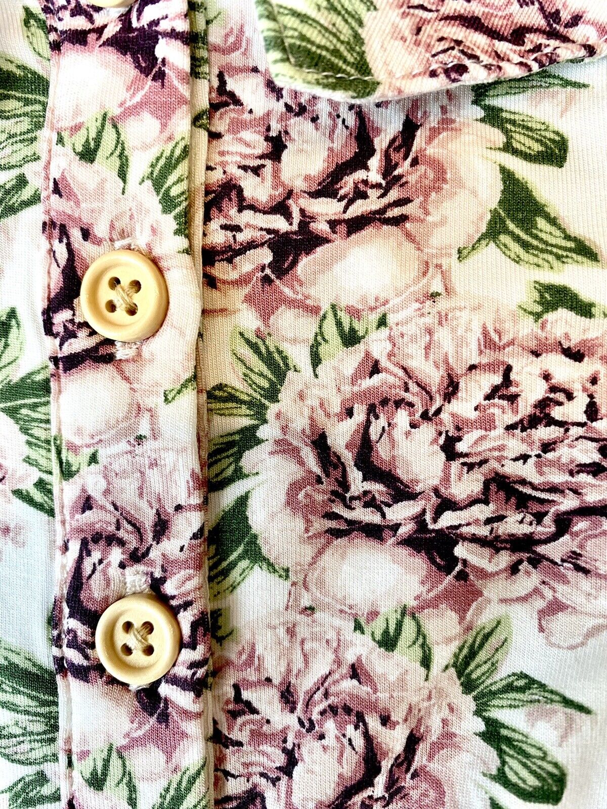 Kate Quinn Bamboo Peter Pan Collar Top Retail $36 Price $28 12-18 M Peony