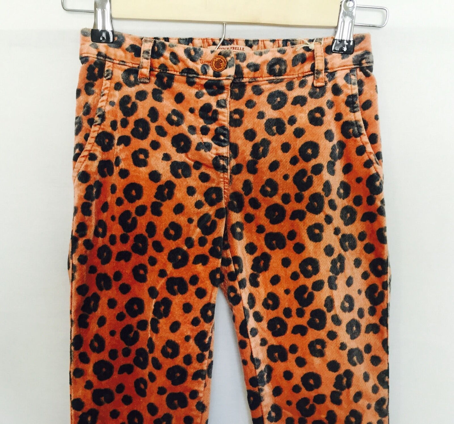 Scotch R'Belle  Soft Coral Leopard Dress Pants NWT Age 12 Retails $99 Price $38