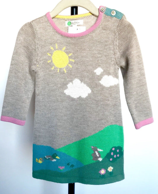 Mini Boden Baby Knit Cashmere Mix Dress. 3-6 Month Retail $52 Price $37 NWT