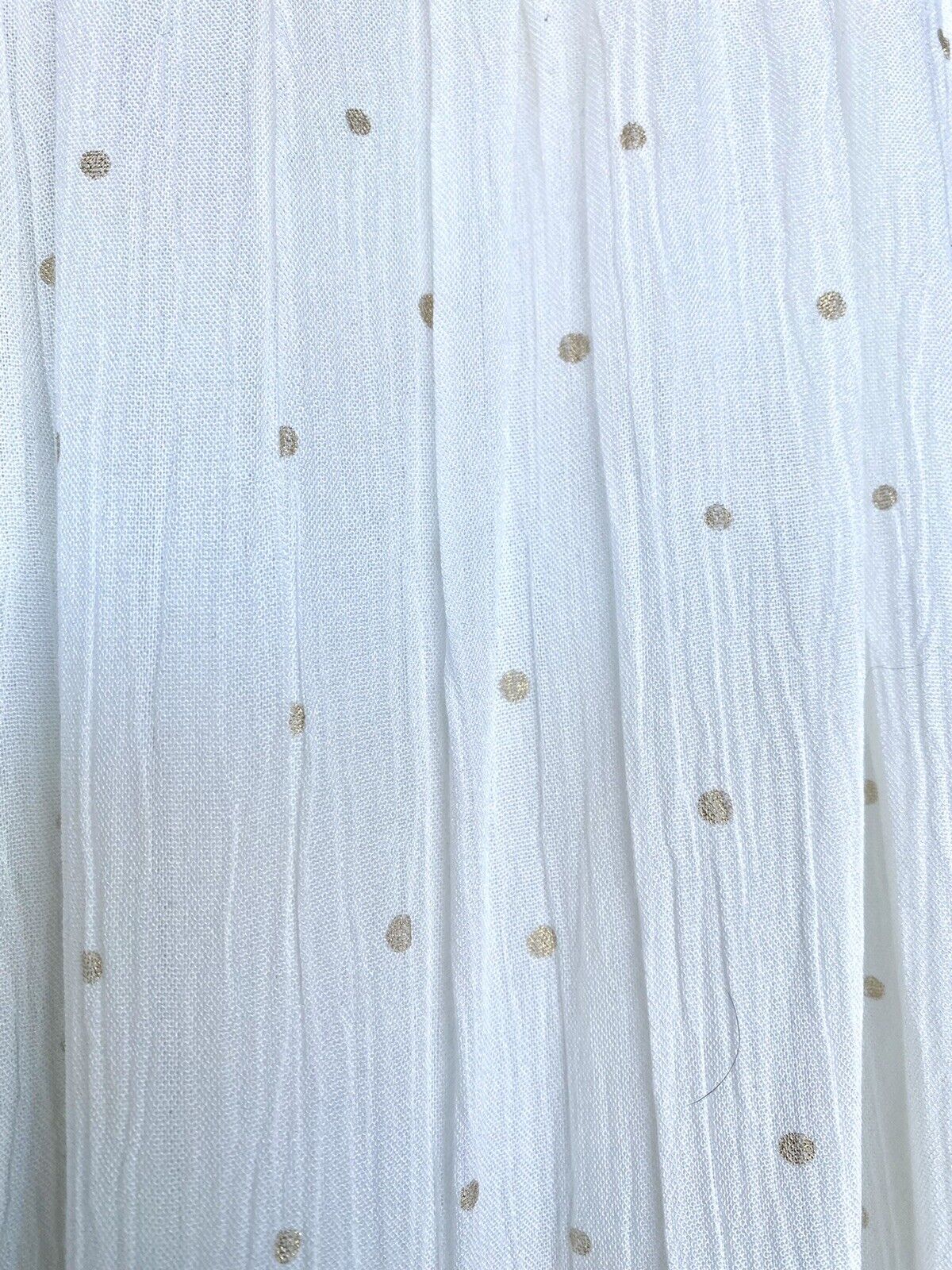 Monsoon London Beach Gold Spot Skirt / Coverup Price $56 Smocked Waist Small