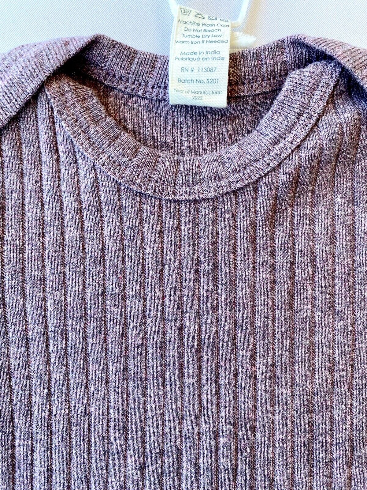 Kate Quinn Organic Cotton Bodysuit SS Plumwood Price $15 0-3 M