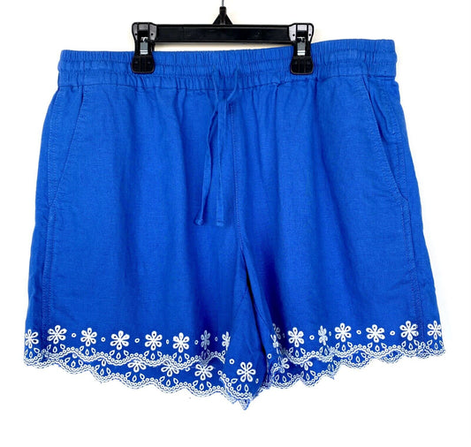 J Crew Embroidered Linen Mix Shorts NWT Retail $69.50  Price $36.50 Size XS