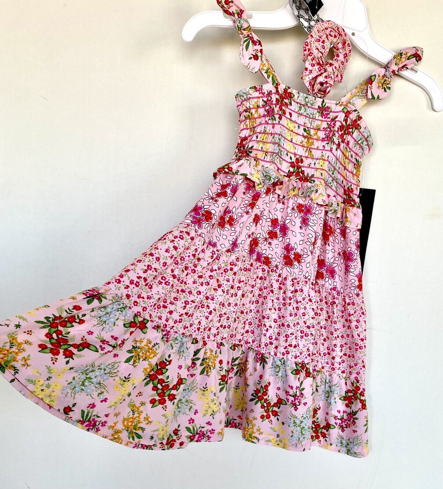 Picapino Floral Smocked Tiered Dress NWT Price $30 Age 4