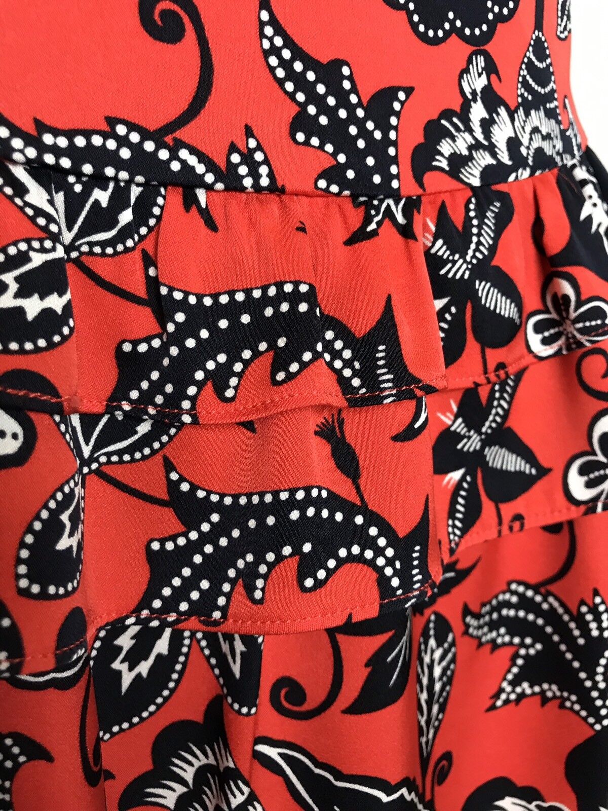 Nordstrom Signature Silk Red Paprika Indio Dress Retails $269 Price $98 Size 2