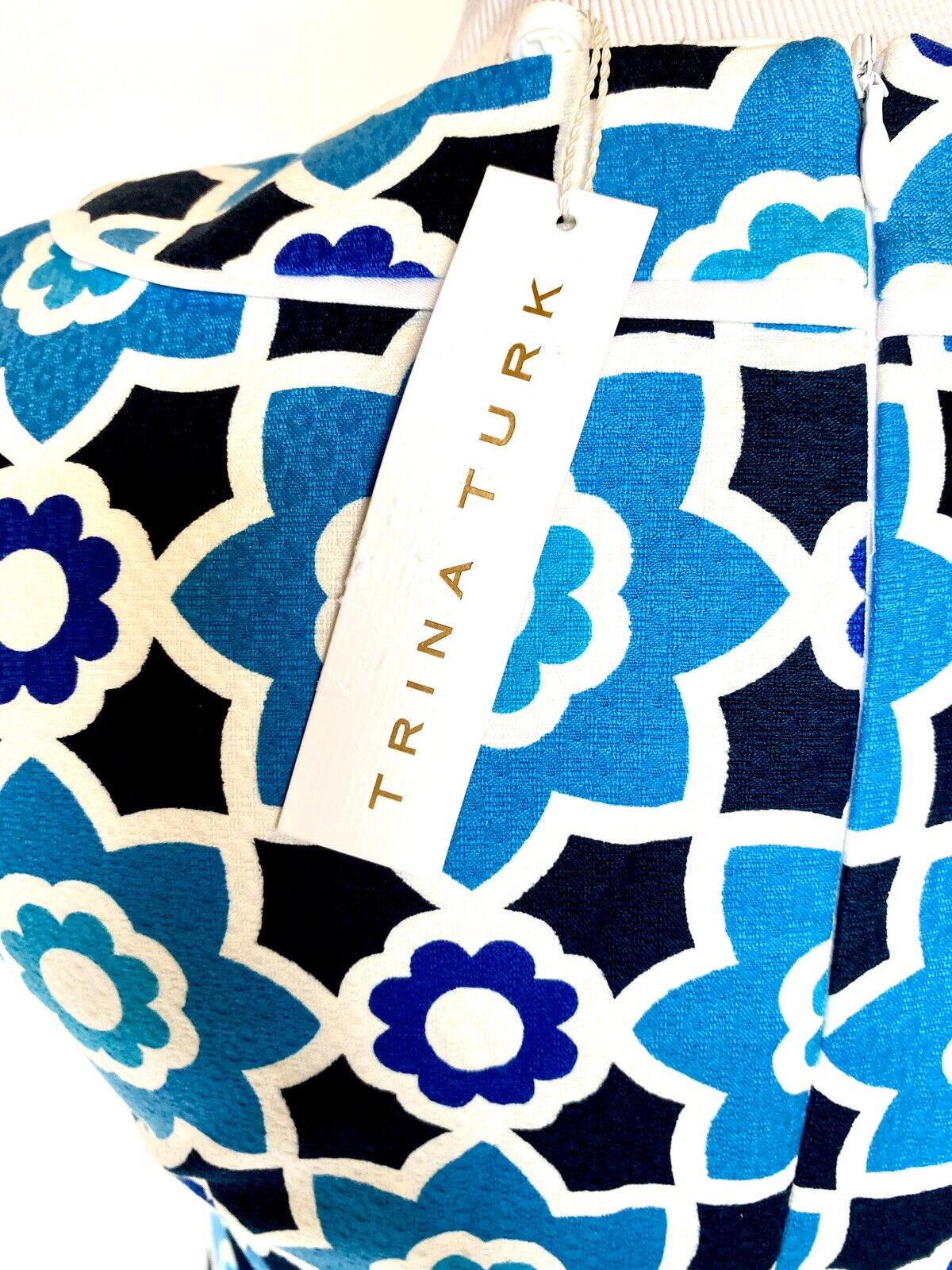 Trina Turk Sleeveless Moroccan Print Tunic Dress Retail $298 Price $108 Sz 2