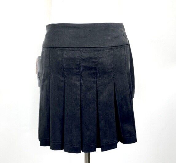 Free People Washed Black Tencel Mini Skirt Retail $78 Price $39 NWT Sz 0