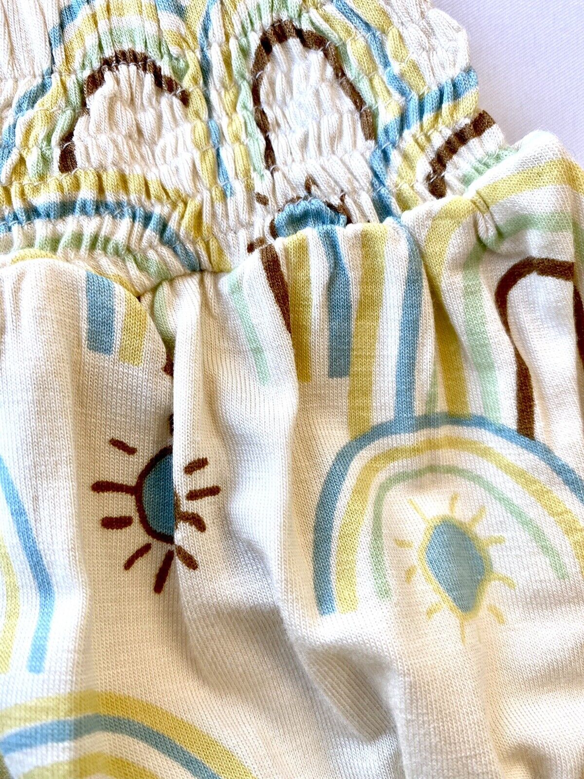 Kate Quinn Soft Bamboo Smocked Ruffle Bloomer Retail $24Price $17 12-18M